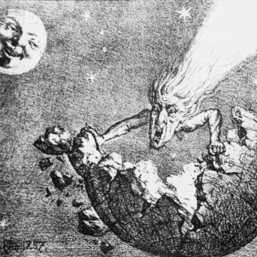 Perception of Earth and Comet Encounter from 1857